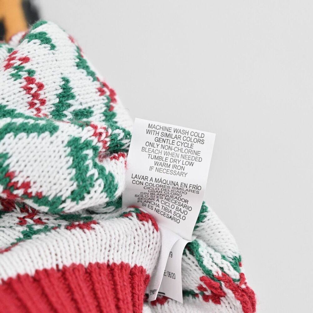 UGLY CHRIATMAS‎ SWEATER Mens Size XL Gingerbread Man Oh Snap Candy Cane Crutch - Picture 9 of 12